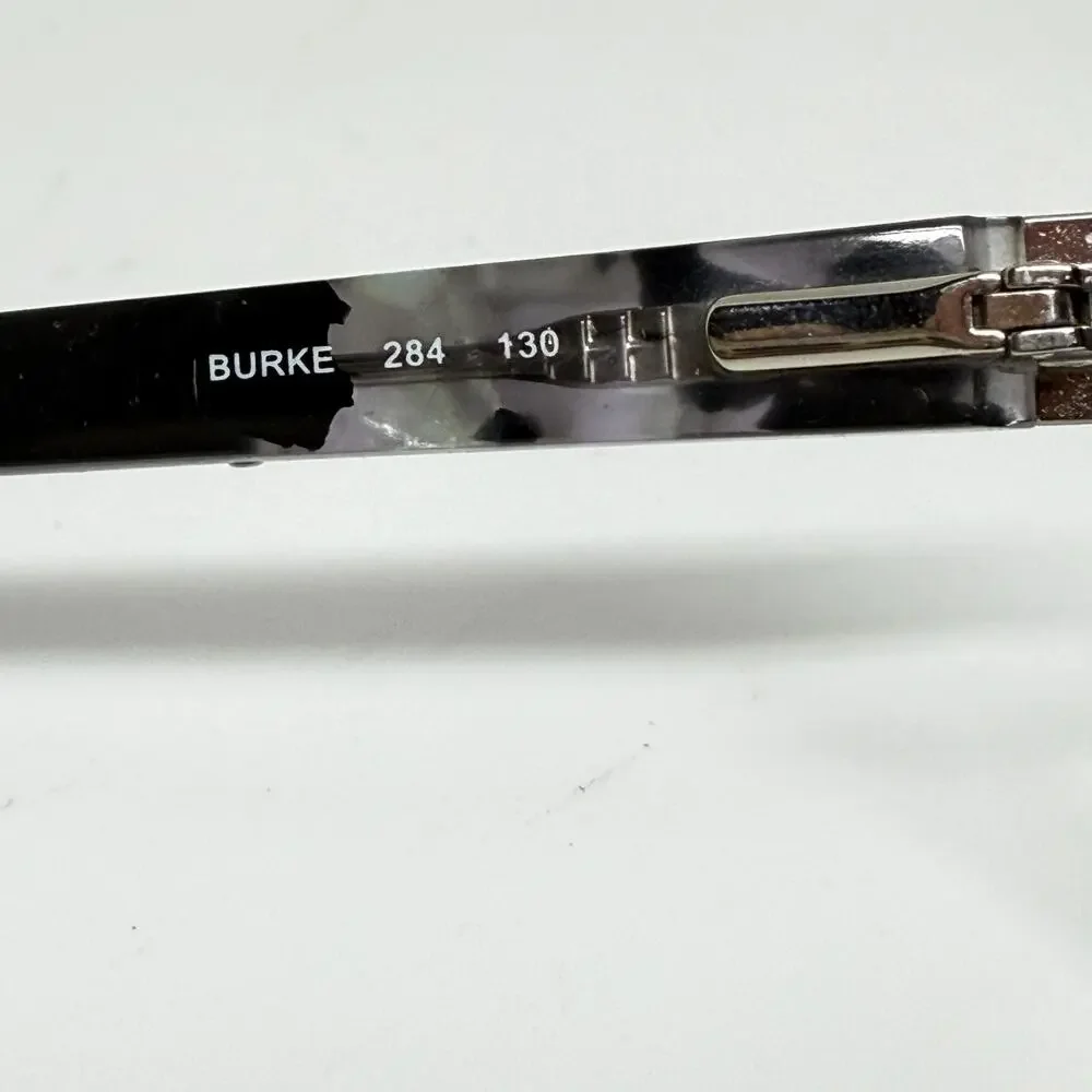 BANANA REPUBLIC Burke 284‎ Black Silver Womens Semi Eyeglasses 53-17-135 19764
